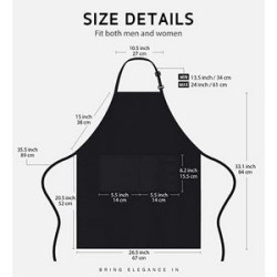 Adjustable Waterproof Apron With 2 Pockets