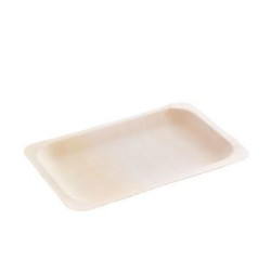 Wooden disposable cake plate