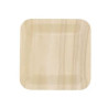 Wooden disposable cake plate