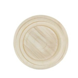 Wooden disposable cake plate