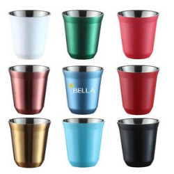 2.7Oz Double Wall Insulated Stainless Steel Espresso Cup