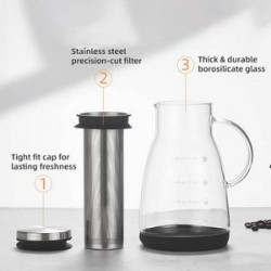 32oz Airtight Cold Brew Iced Coffee Maker