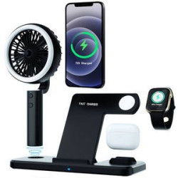 Multifunctional fan mobile phone headphone wireless charger