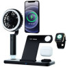 Multifunctional fan mobile phone headphone wireless charger
