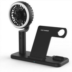 Multifunctional fan mobile phone headphone wireless charger
