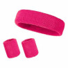 Sweatband Sports Headband Wristband Set