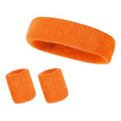 Sweatband Sports Headband Wristband Set