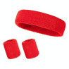 Sweatband Sports Headband Wristband Set