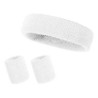 Sweatband Sports Headband Wristband Set