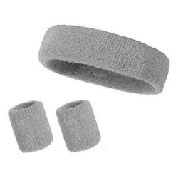 Sweatband Sports Headband Wristband Set