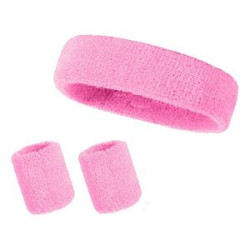 Sweatband Sports Headband Wristband Set