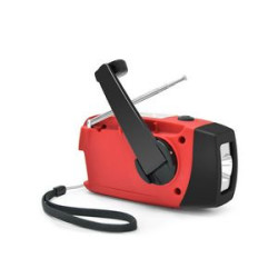 Emergency Hand Crank Solar Radio With Flashlight
