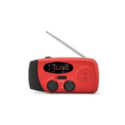 Emergency Hand Crank Solar Radio With Flashlight