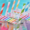 Colored Biodegradable Paper Drinking Straw