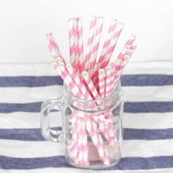 Colored Biodegradable Paper Drinking Straw