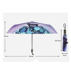 Full-Screen Digital Printed Travel Folding Umbrella