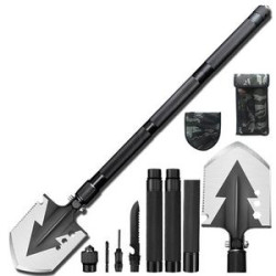 Shovel With Heavy Duty Carbon Steel Head