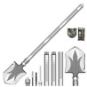Shovel With Heavy Duty Carbon Steel Head