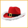 Santa Claus Christmas Hat, White Light Fur Trim