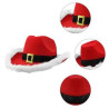 Santa Claus Christmas Hat, White Light Fur Trim