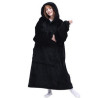Sherpa Fleece Hoodie Wearable Blanket