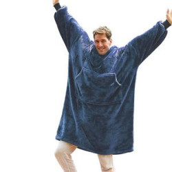 Sherpa Fleece Hoodie Wearable Blanket