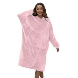 Sherpa Fleece Hoodie Wearable Blanket