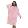 Sherpa Fleece Hoodie Wearable Blanket
