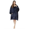 Sherpa Fleece Hoodie Wearable Blanket