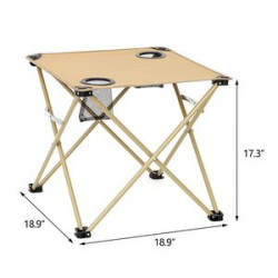 Oxford Outdoor Foldable Table With Two Cup Holders