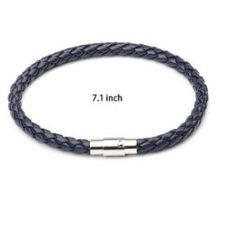 Woven Leather Wrap Bracelet