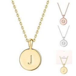 Letter Pendant Necklace