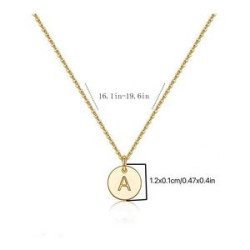 Letter Pendant Necklace