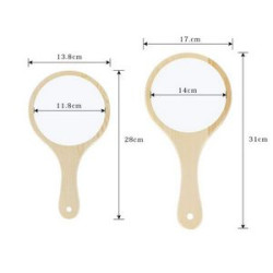 Hold Wooden Mirror