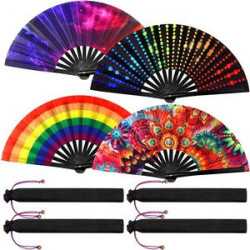 Folding Fabric Hand Fan