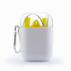Silicone Straw with Carrying Case and Brush