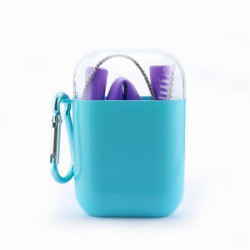 Silicone Straw with Carrying Case and Brush