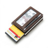 Slim RFID Wallets for Men Genuine Leather Front Pocket