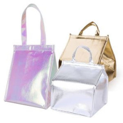 Iridescent Non-Woven Tote Bag