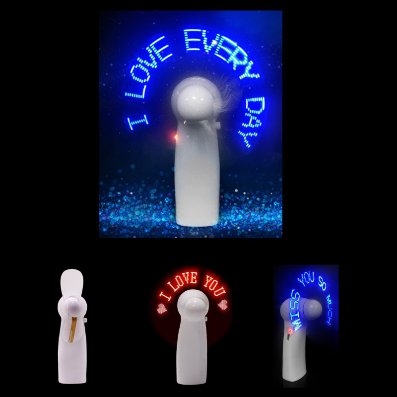 LED Portable Luminous Hand-held Mini Fan