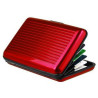RFID-Blocking Aluminum Silver Wallet Credit Cards Holder