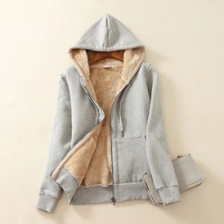 Ladies' Heavyweight Sherpa-Lined Hooded Fleece Jacket