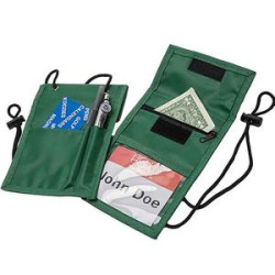 Large Badge Holder Neck Wallets With Clear Display Window