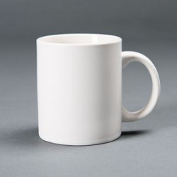 11 Oz. Colored Ceramic Mug With C-Handle