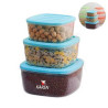 Plastic Lids Stackable Transparent Food Storage Box
