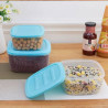 Plastic Lids Stackable Transparent Food Storage Box