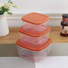Plastic Lids Stackable Transparent Food Storage Box
