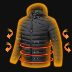 Men's Running Hooded Microburst Polyfill Puffer Jacket