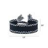 Hand woven embroidered ribbon bracelet