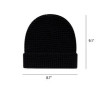 Solid color loose knit hat beanie